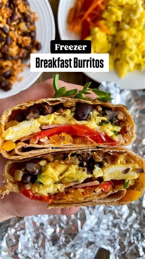 Breakfast Burritos for the brunch win! 🫶 📌 Save for: Make Ahead Breakfast Burritos 🌯 Here’s why you NEED to make these Healthy Breakfast Burritos: ✅ Nutritious & balanced grab-and-go with protein and key nutrients such as choline, lutein and fibre. ✅ Can prep all ingredients ahead for speedy assembly. ✅ Stores in the freezer for up to 3 months. ✅ Quickly reheats in microwave or oven, allowing you to save time in the kitchen. What are your top Breakfast Burrito fillings? #breakfastideas #break