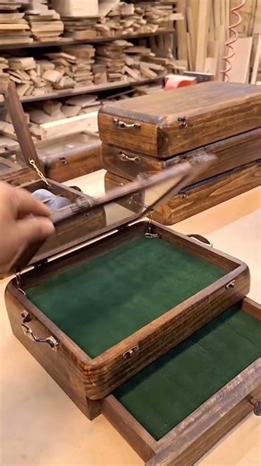 Wooden watch ⌚ organization box | Solid Wooden | watch gift | #viral #gift #woodworking #watch