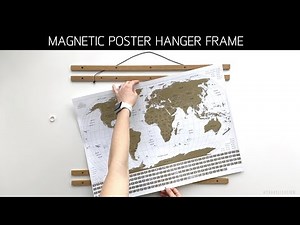 How to Assemble a DIY Poster Hanger with Magnets by Travelization