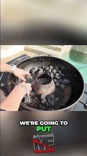 Stacking Charcoal Like This Keeps It Burning for Hours #bbq #kettle #hack