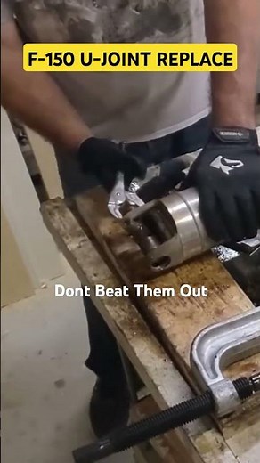 Replace U-Joints F-150 #f150 #mechanic #driveshaft
