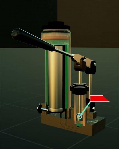 How does hydraulic jack work ? 3d animation #shorts