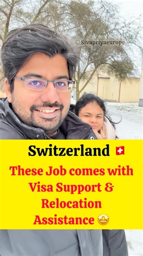Siva & Priya | Tamizh to Europe 🇪🇺 - •Career•Visa•Study Guidance on Instagram: "🇨🇭 Swiss companies are hiring foreigners with visa & relocation support! IT 💻 | Healthcare 🏥 | Unskilled 🧹 Yes — Switzerland offers legal jobs with employer-sponsored visa & relocation assistance if you apply the right way. I’ve shared: ✔️ Trusted companies ✔️ Official apply websites ✔️ Swiss resume format ✔️ Step-by-step process Full guide link is given in bio you can download it 👉 Book a Topmate call – link