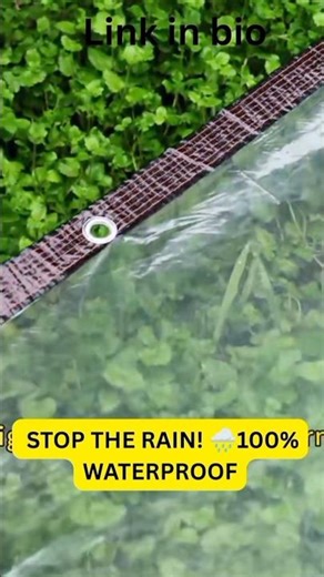 Protect Your Plants! 🌧️ Clear Waterproof PVC Cover for Balcony & Garden