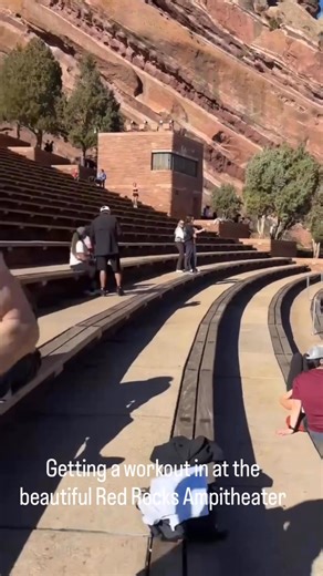 Taking a trip down memory lane and getting in a workout at Red Rocks amphitheater in Denver, Colorado one of my favorite places to play. Trans-Siberian Orchestra concert tonight at Ball Arena in Denver. | Blas Elias