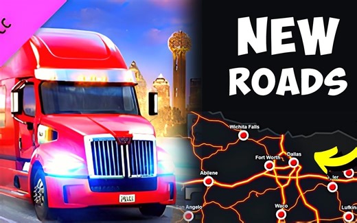 【YouTube】德州DLC的未来地图更新 | 达拉斯和高五的新区域 - 秘密的隐藏道路#1 | ATS_游戏热门视频