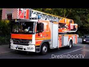 FEUERWEHR HAMBURG NEUE DREHLEITER MERCEDES ATEGO # BF SASEL F24 DLK