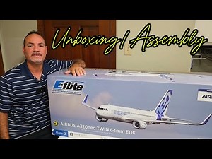 E-flite Airbus A320 Unboxing, Assembly & Spektrum iX20SE Setup | Full RC Airliner Review