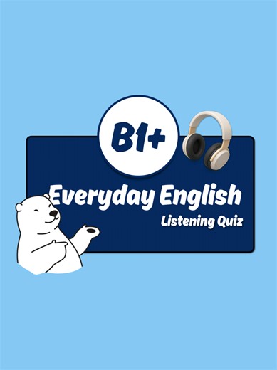 B1 English Listening Quiz 🐻‍❄️ #listeningquiz #englishlistening #listeningpractice #englishpractice #everydayenglish
