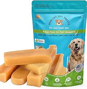 1 LBS Yak Cheese Himalayan Dog Chews - Yak Milk Cheese Sticks - All-Natural Long Lasting Yak Chews for Aggressive Chewers - Dog Chew Bones for Teething Puppies