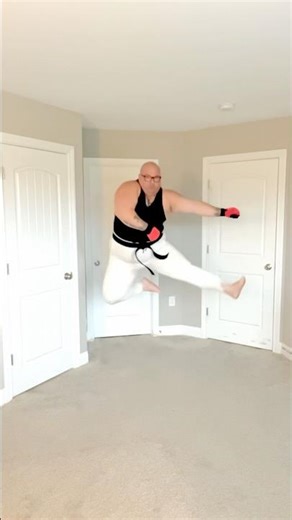 Joel Saltzman Doing Karate