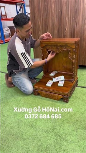 Quá hay với mẫu bàn thờ thần tài có ngăn bí mật #shorts #trending #viralvideo #xuonggohonai