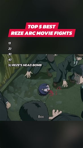 Chainsaw Man - Top 5 Best Reze Arc Movie Fights 🪚 #anime #animeedit #fyp #top5 #chainsawman