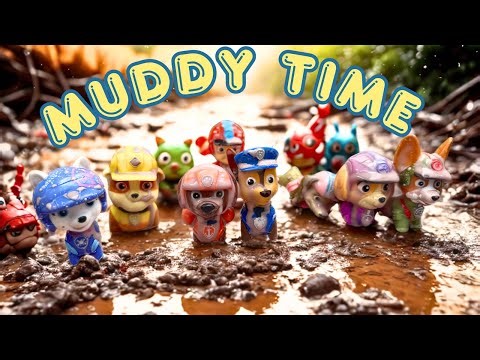 Paw Patrol Pups Get Super Muddy! | Messy Rescue Adventure for Kids