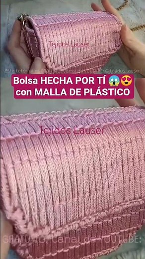 Here we make PLASTIC MESH BAGS that surprise everyone #tejidoslauser