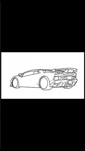 How to draw a LAMBORGHINI AVENTADOR SVJ 2025 / drawing Lambo step by step