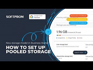Pooled storage and shared drives to Business Starter. #howto