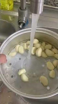 Homemade garlic with apple cider vinegar