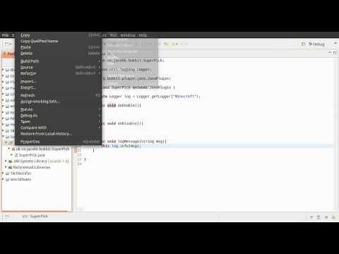 Java Bukkit Plugin Tutorial: Chat Commands - Project Set-up [part 01]