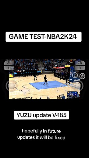 Game Test NBA2K24 on Yuzu Emulator V-185