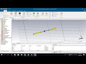 Design and Simulation of 600 MHz Simple Dipole Antenna Using CST |1080p60fps|