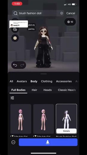 Roblox body tutorial for girl #views #robloxshorts #roblox