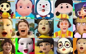 鱿鱼游戏娃娃高唱numa numa club