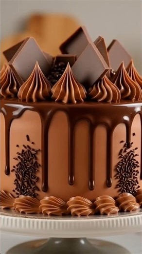Chocolate Cake Decoration in Mini Kitchen 🍫🎂 | #shortvideo #cake