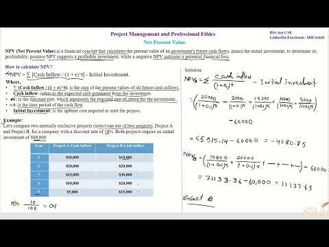 F- Net Present Value(NPV) | Profitability Index(PI)