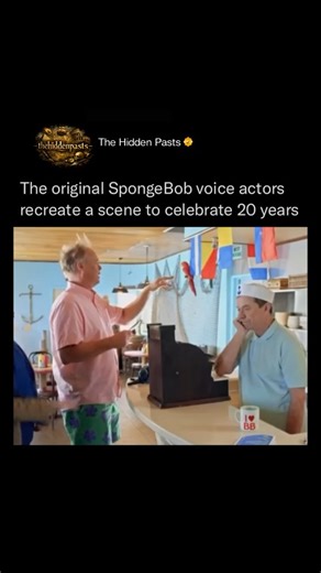 History 📌 Entertainment 📽️ News 🎤 on Instagram: "In 2019, Nickelodeon marked the 20th anniversary of "SpongeBob SquarePants" with a historic crossover event titled "SpongeBob’s Big Birthday Blowout." The special featured a rare live-action appearance by the original voice cast, allowing fans to see the faces behind iconic characters like SpongeBob, Patrick, and Mr. Krabs for the first time on screen together. Follow @thehiddenpasts for more historical insights and stories of conviction from t