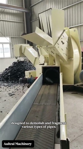 Heavy-Duty Vertical Pipe Crusher for PVC & HDPE Pipes