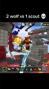 2 vs 1 and i'm cooking 👨‍🍳 #bedwars #blockmango