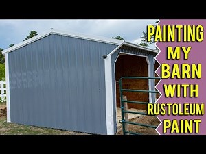 Weekend Barn Makeover - Painting My Barn With Rustoleum Paint