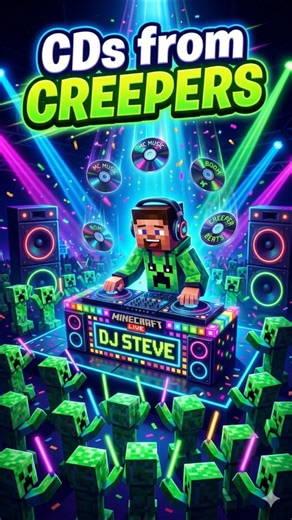 How i Got rare music disc from Creepers!