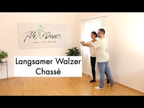 Slow Waltz Figure - the Chassé - Demonstration and short explanation with music