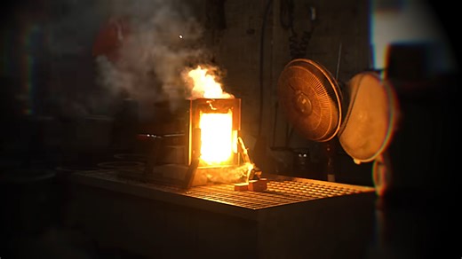 What happens when molten iron separates from slag at 2,000 degrees