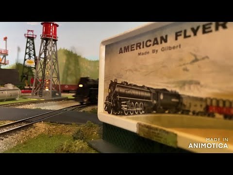 American Flyer Layout Tour of Trains & Accessories