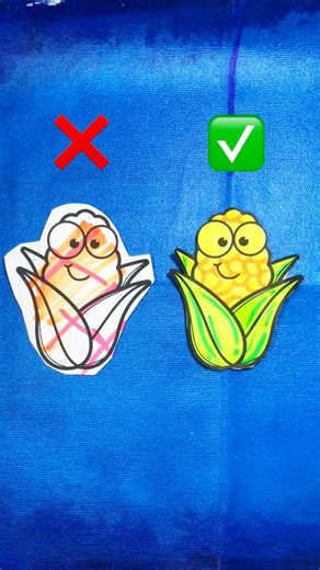 Fake corn and real corn 🌽