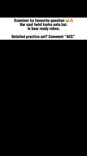 BOARDS | CUET 2026 | DELHI UNIVERSITY DU | Comment “PDF” right now for the complete solution + detailed practice questions + examiner tips 👇📚🔥 Agar tum Class 12 Accountancy de rahe... | Instagram