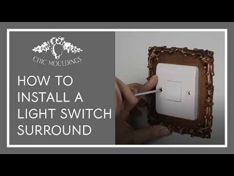 How to Install a Light Switch Surround (Fingerplate)