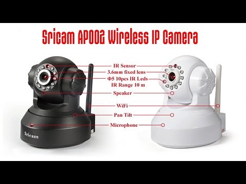 Sricam AP002 Wireless CMOS 720P IP Camera with IR-CUT / TF Card Slot