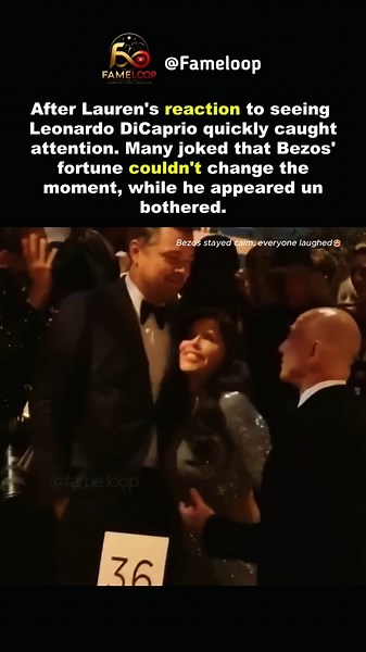 Laurens Excited Reaction to Leonardo DiCaprio Goes Viral as Jeff Bezos Stays Unbothered #shorts