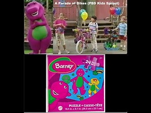 A Parade of Bikes (PBS Kids Sprout) - 2️⃣4️⃣ Piece Themed Barney Puzzle 2024