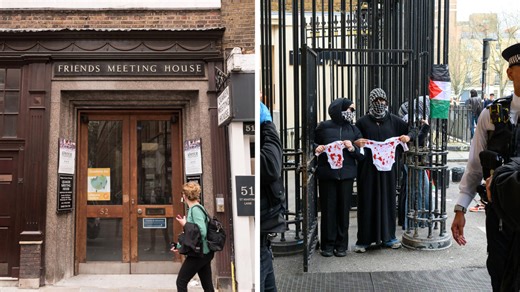 Over 20 officers smash in Quaker meeting house door to arrest protesters plotting to 'shut down London' | LBC