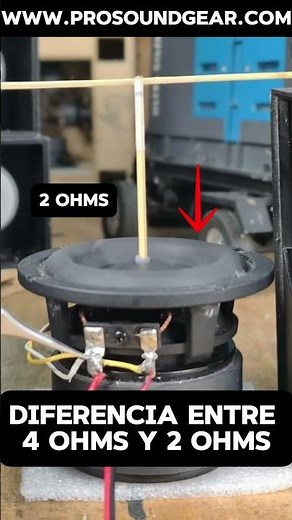 🔊 2 OHMS vs 4 OHMS: La VERDADERA Diferencia en Potencia y Volumen ⚡#speker_testing