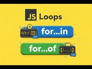 JavaScript for...in vs for...of Loop Explained | JS Tutorial for Beginners