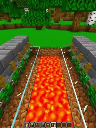 Minecraft Lava Bridge #shorts