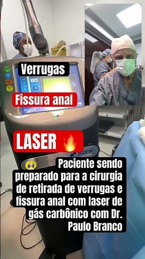 Learn about laser surgery for warts and chronic anal fissures with local anesthesia: