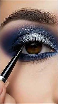 How to Create a Glam Bronze Eye Look in 60 Seconds ✨|How to Apply Glitter Eyeshadow Like a Pro 🤩