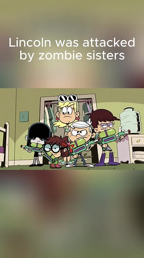 Lincoln was attacked by zombie sisters#loudhouse #animationvideo #animation #movie #strorytime #usa